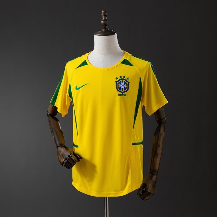 2002 Brazil Home Retro Shirt - 图片 7