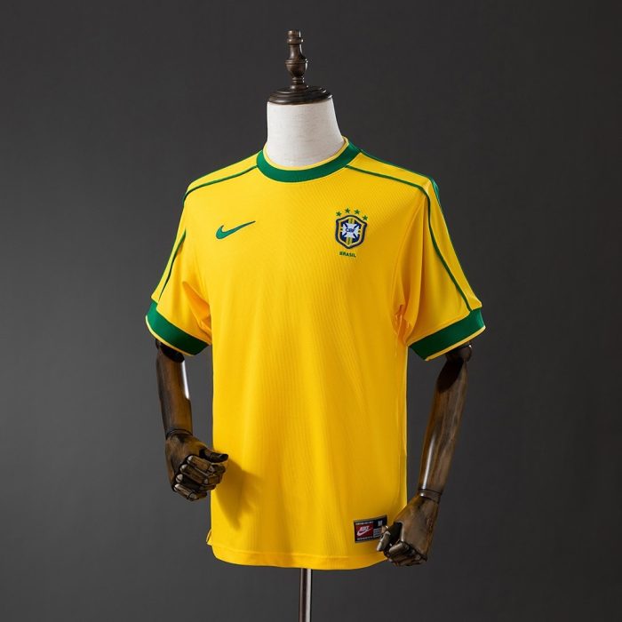 Brazil 1998 Home Retro Jersey - 图片 9