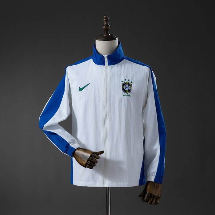 Brazil 1998 Windbreaker - White - 图片 2