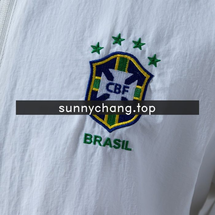 Brazil 1998 Windbreaker - White - 图片 8