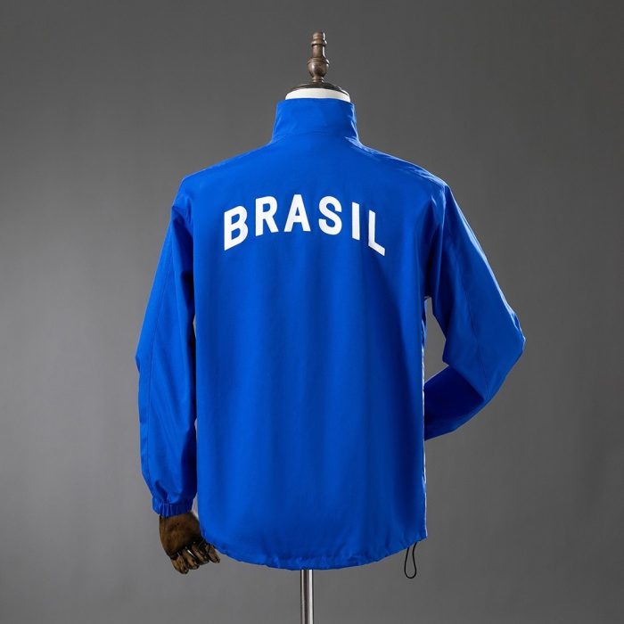 Brazil 1998 Windbreaker - Blue - 图片 2