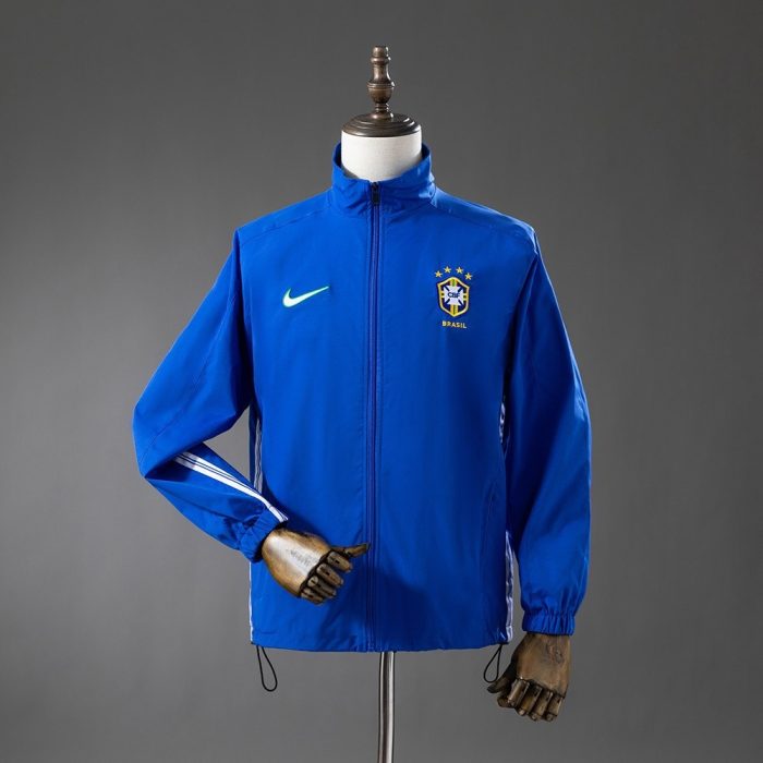 Brazil 1998 Windbreaker - Blue - 图片 3