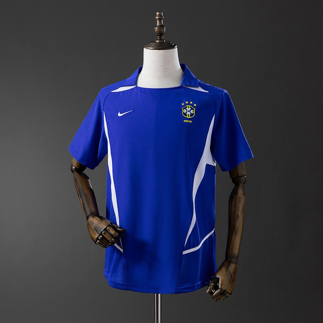 JER-8253_1 2002 Brazil Away Retro Jersey - 图片 1