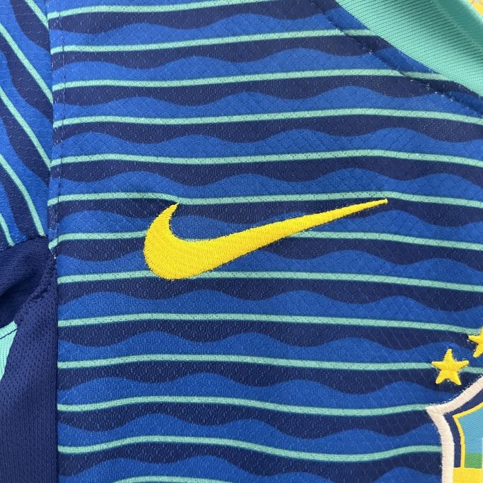 2024 Brazil Away Kids Jersey - 图片 2