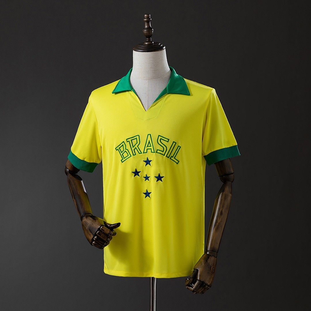 Brazil 1958 Home Retro Jersey