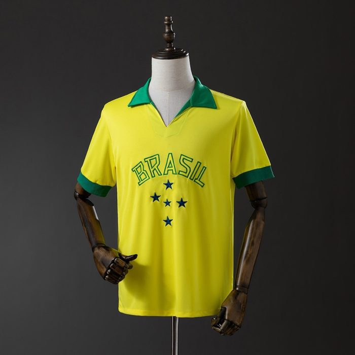 Brazil 1958 Home Retro Jersey - 图片 6