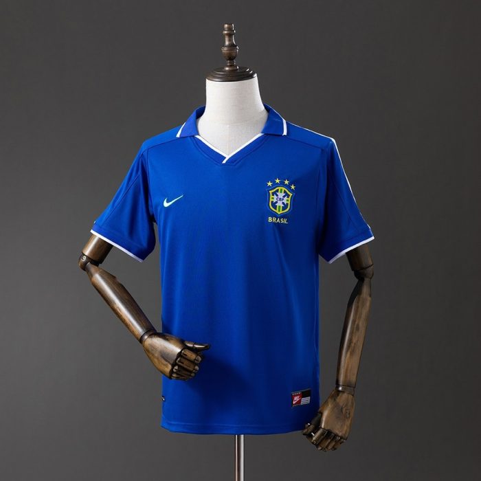 Brazil 1997 Away Retro Jersey - 图片 8