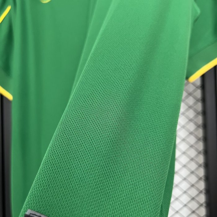 Brazil 1998 Goalkeeper Green Retro Jersey - 图片 6