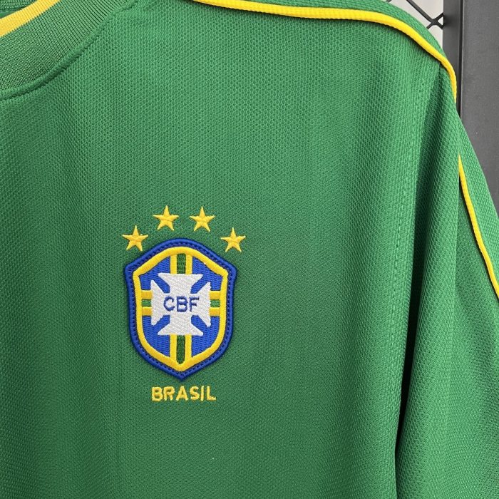 Brazil 1998 Goalkeeper Green Retro Jersey - 图片 7