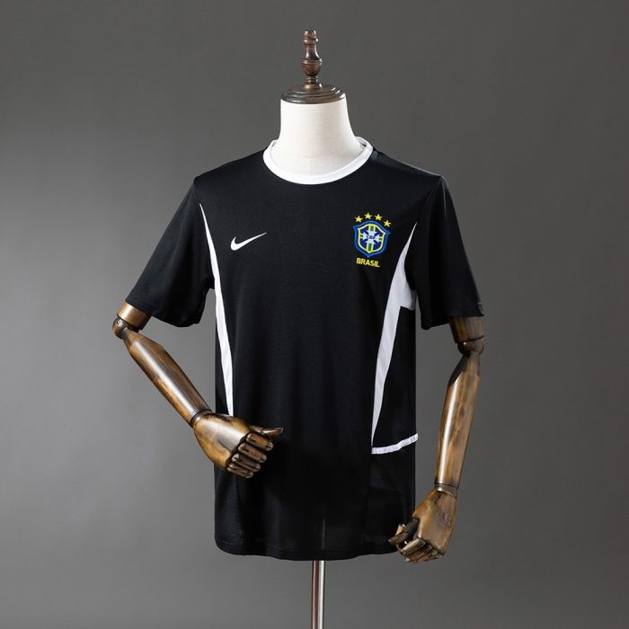 Brazil 2002 Goalkeeper Black Jersey - 图片 7