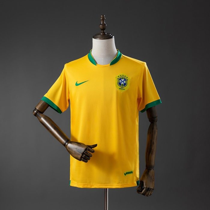 Brazil 2018 Home Retro Jersey - 图片 2