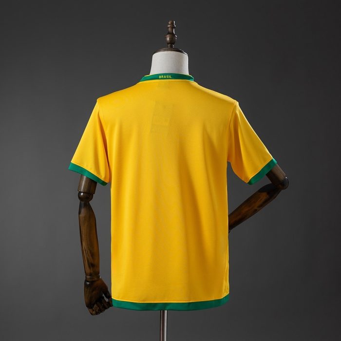Brazil 2018 Home Retro Jersey - 图片 3
