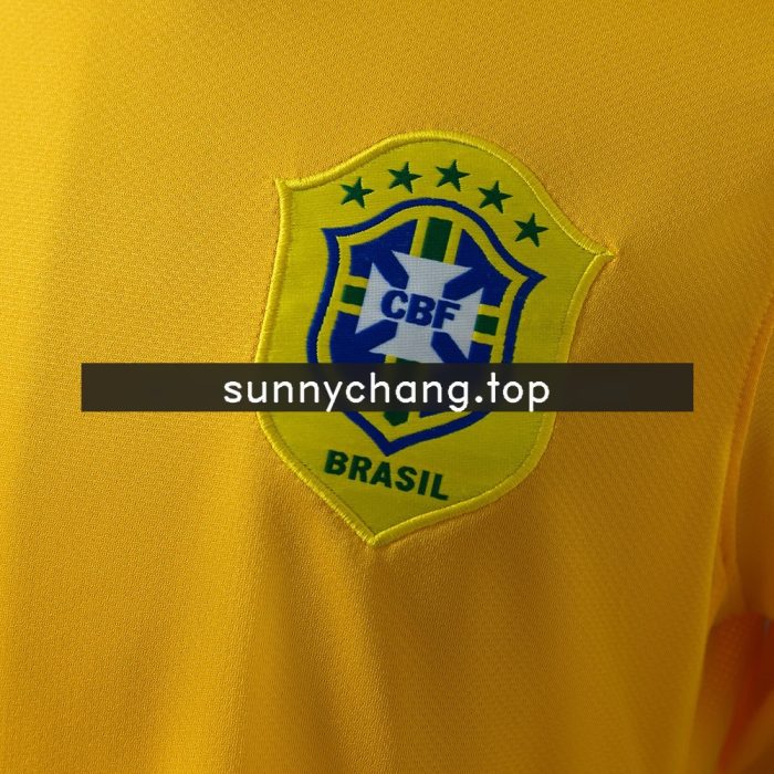 Brazil 2018 Home Retro Jersey - 图片 7