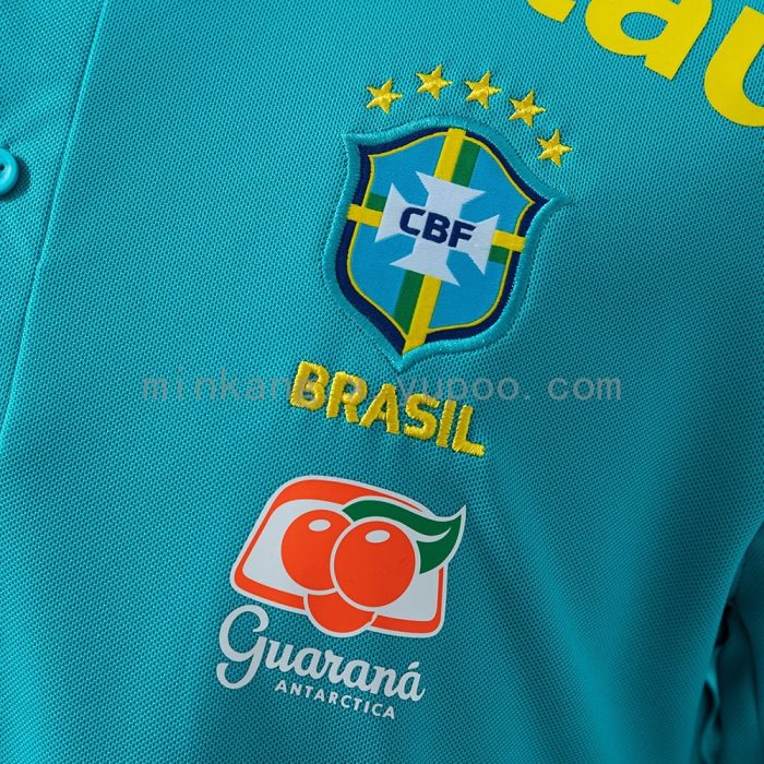 2021 Brazil Pre-match Blue Jersey - 图片 5