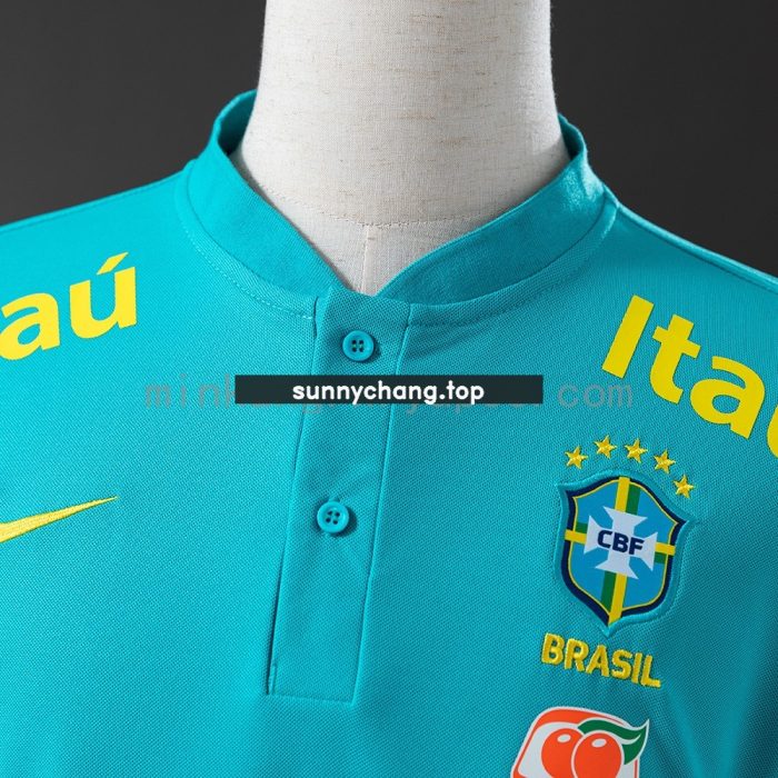 2021 Brazil Pre-match Blue Jersey - 图片 6