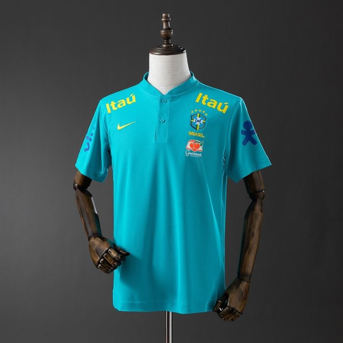 2021 Brazil Pre-match Blue Jersey - 图片 8