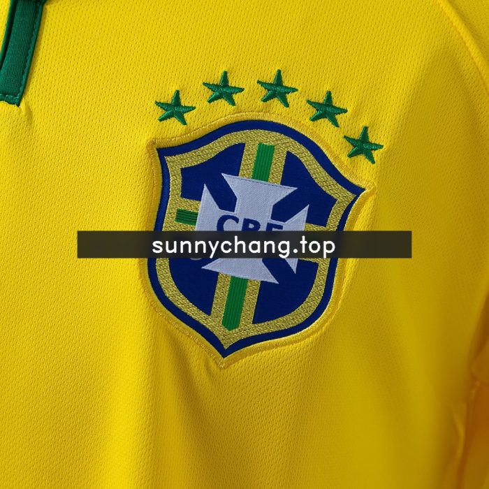 Brazil 2014 Home Retro Jersey - 图片 5