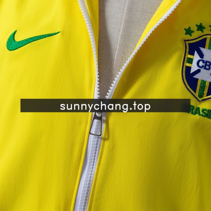 Brazil 2010-2011 Windbreaker - Yellow - 图片 6
