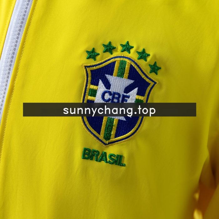 Brazil 2010-2011 Windbreaker - Yellow - 图片 8