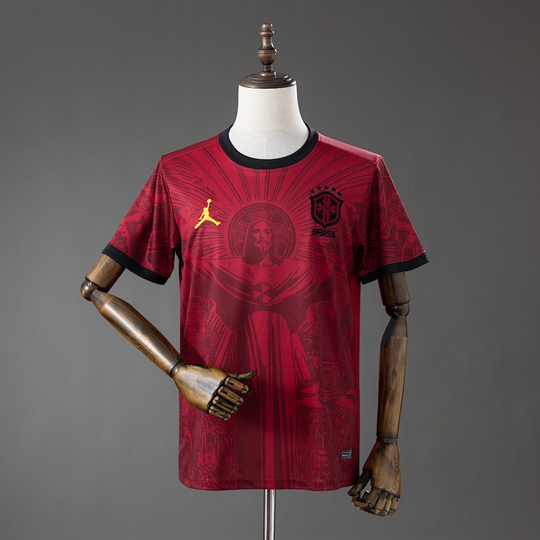 JER-8313_1 Brazil 2026 Concept Jersey Brown - 图片 1