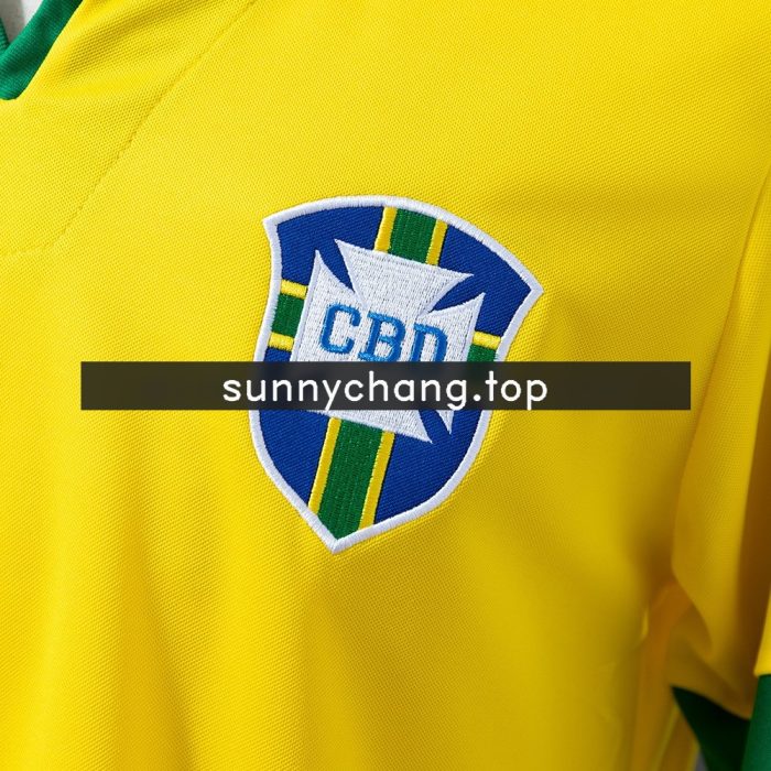 Brazil 1958 Home Retro Jersey - 图片 3