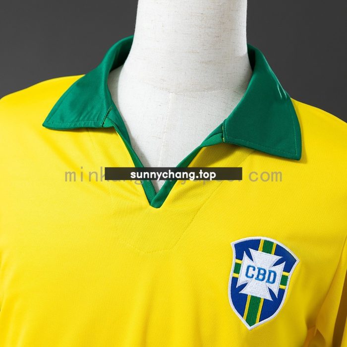 Brazil 1958 Home Retro Jersey - 图片 4