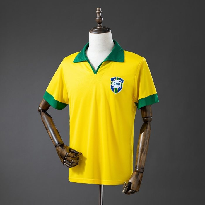 Brazil 1958 Home Retro Jersey - 图片 6