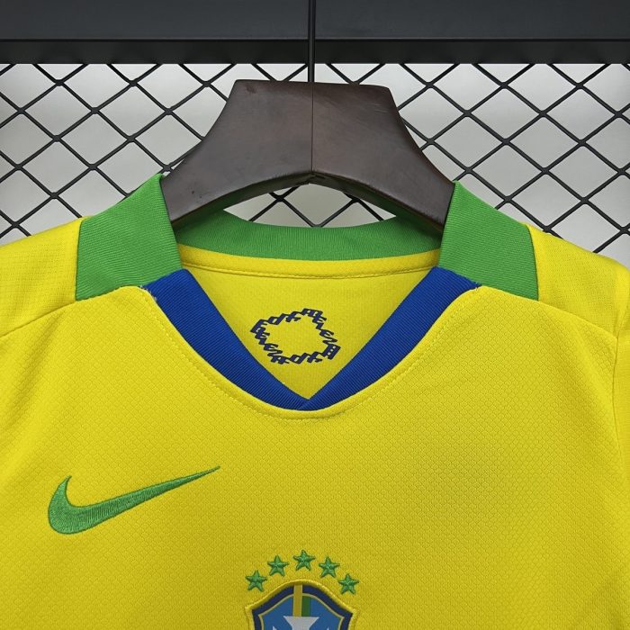 2025 Brazil Home Kids Jersey - 图片 2