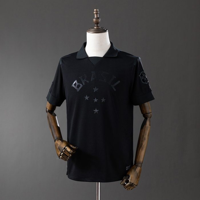 Brazil 2013/2014 Black Retro Jersey - 图片 8
