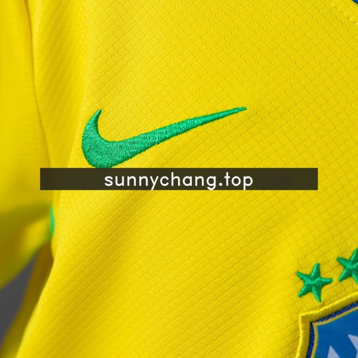 Brazil 2025 Home Kids Kit Jersey - 图片 6