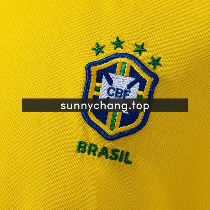 Brazil 1998 Home Retro Long Sleeve Jersey - 图片 6