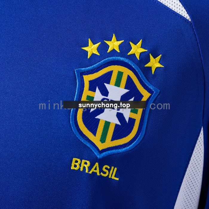 Brazil 2002 Away Long Sleeve Retro Jersey - 图片 4
