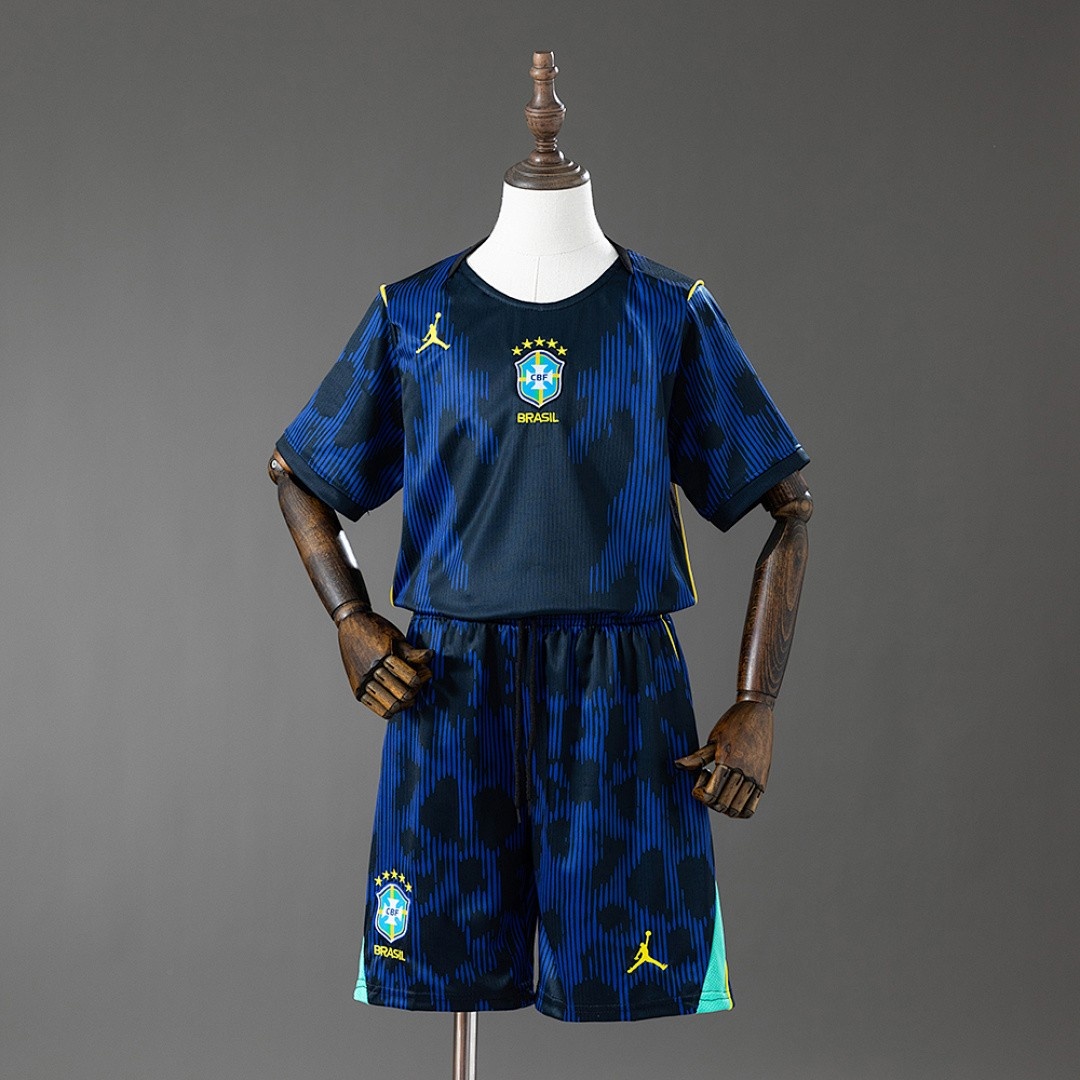 Brazil 2026 Away Kids Jersey