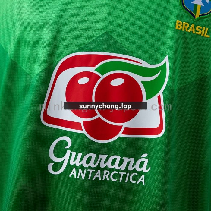 Brazil 2020 Retro Jersey Green - 图片 5