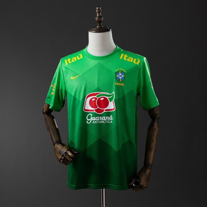Brazil 2020 Retro Jersey Green - 图片 8