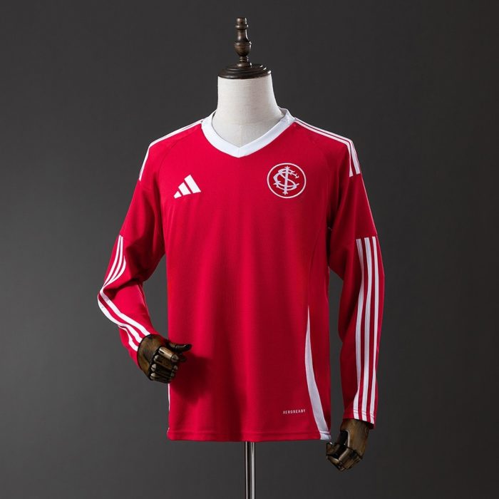 25/26 Brazil Internacional Home Long Sleeve Jersey - 图片 8