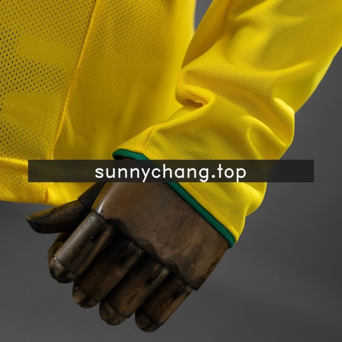 Brazil 2004 Home Long-Sleeved Retro Jersey - 图片 4
