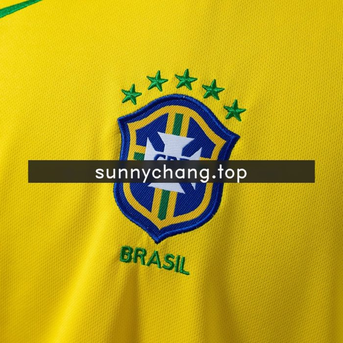 Brazil 2004 Home Long-Sleeved Retro Jersey - 图片 6