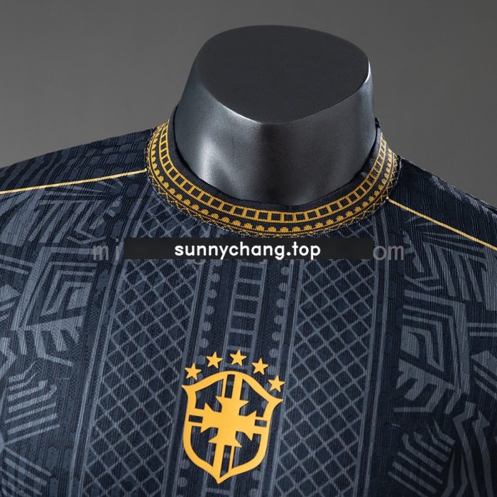Brazil 2026 Special Edition Player Version Black Jersey - 图片 9