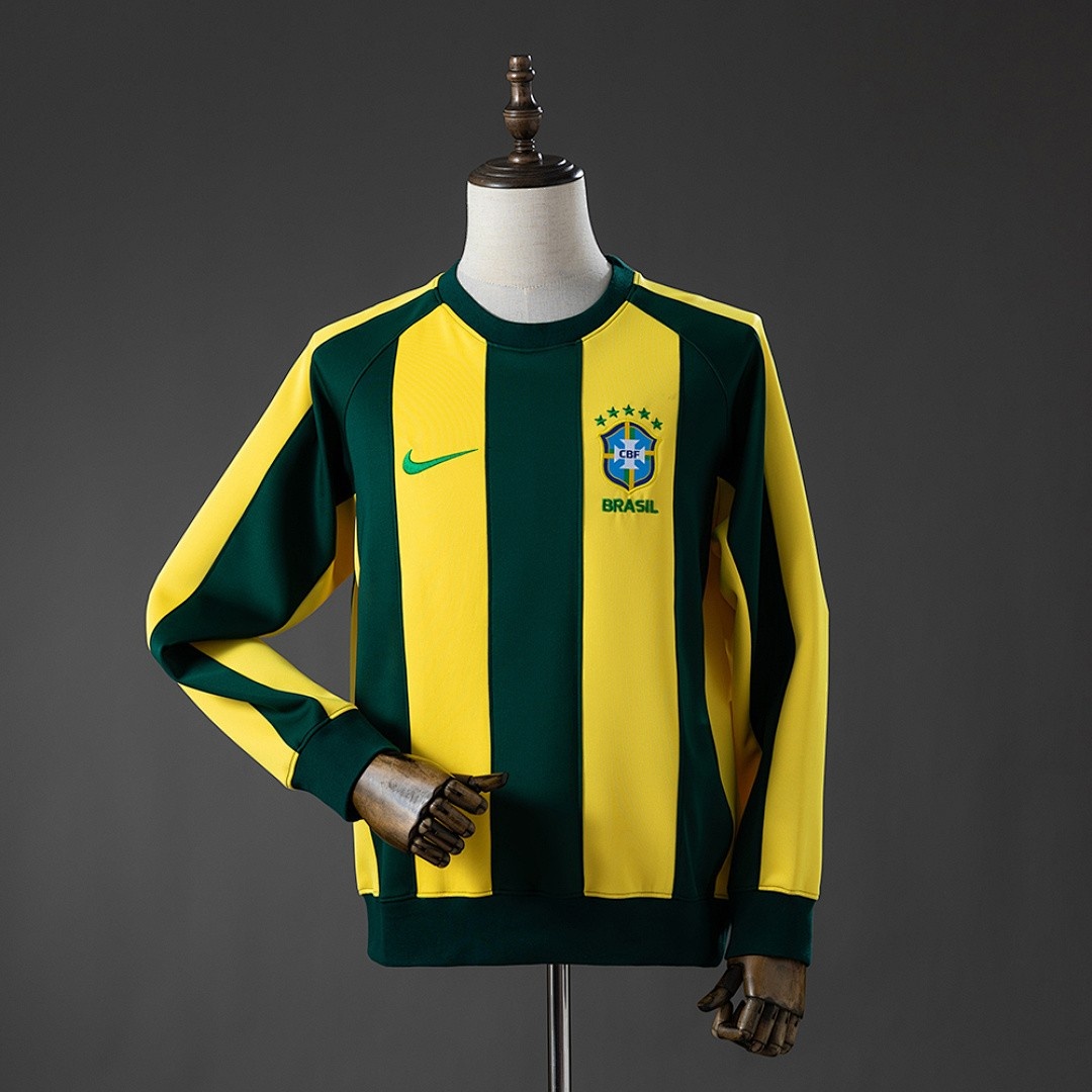 Brazil Long Sleeve Sweatshirt - Yellow & Green