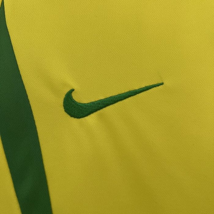 Brazil 2002 Home Kids Jersey - 图片 2