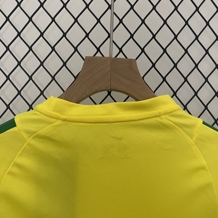 Brazil 2002 Home Kids Jersey - 图片 6