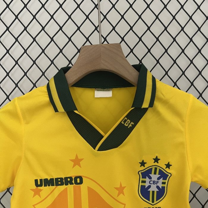 Brazil 1993/94 Home Kids Jersey - 图片 2