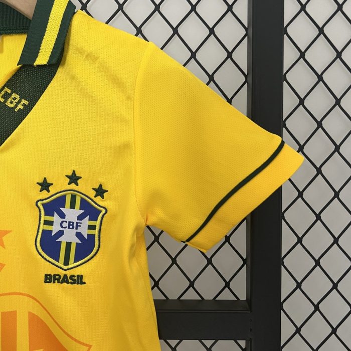 Brazil 1993/94 Home Kids Jersey - 图片 9