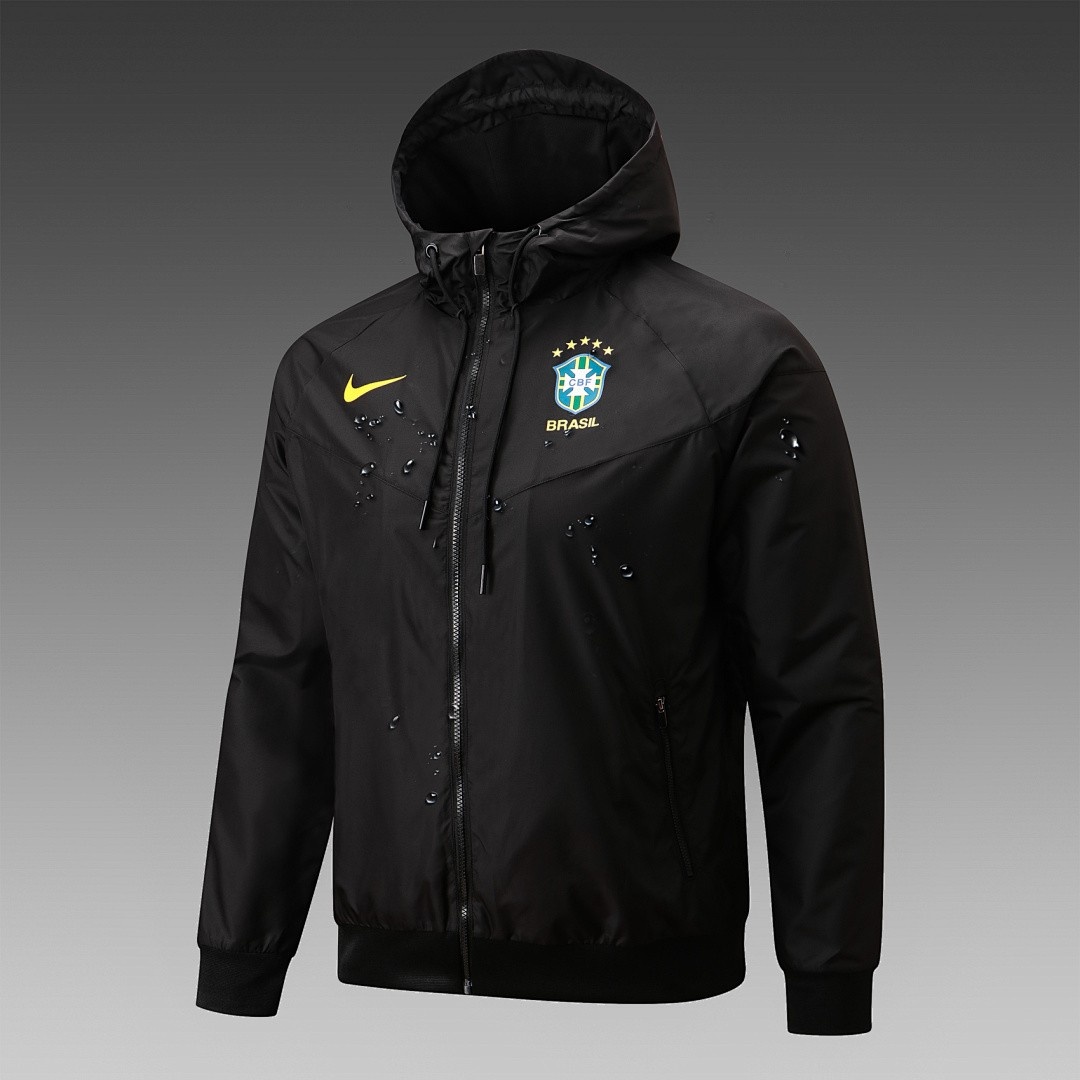 Brazil 22-23 Black Windbreaker