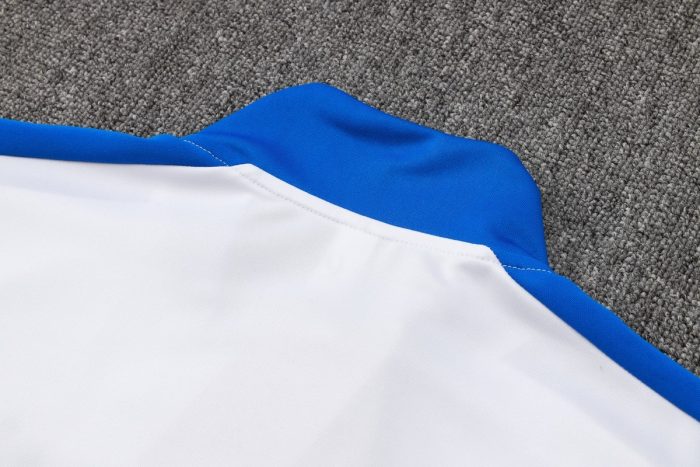 Brazil 24/25 White Long Zip Jacket - 图片 5