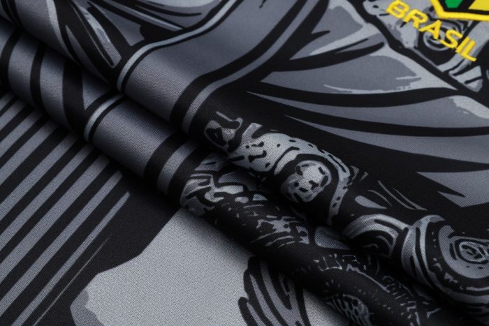 Brazil 24/25 Black Splatter Short Sleeve Training Shirt - 图片 3