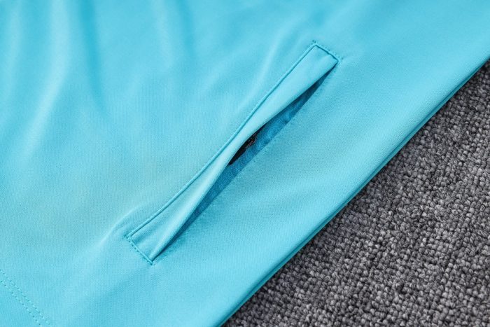 Brazil 22/23 Long Zip Jacket Light Blue - 图片 4