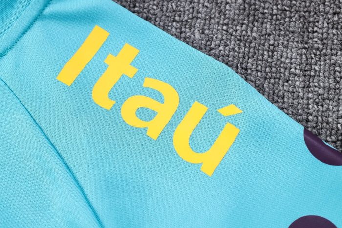 Brazil 22/23 Long Zip Jacket Light Blue - 图片 5