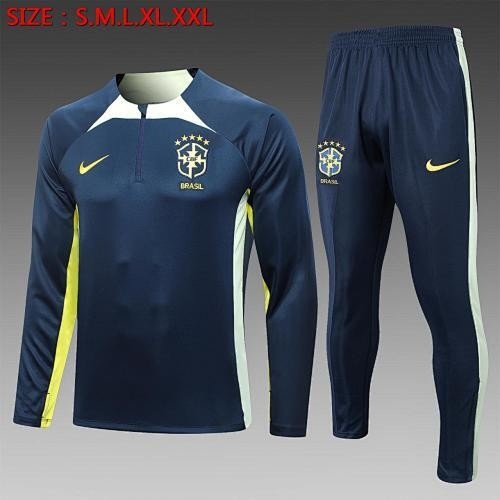 Brazil 23-24 Half-Zip Jacket Royal Blue